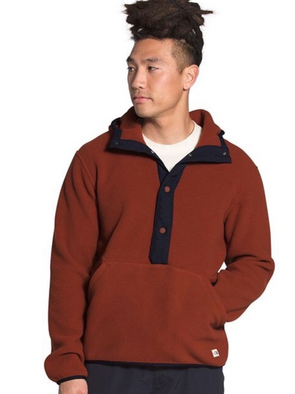 The North Face Carbondale 1/2 snap fleece pull over hoodies
